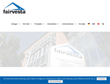 Tablet Screenshot of fairvesta.com